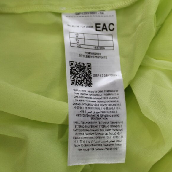 Marciano Guess Lined   Color Neon Green Formal open  Jumpsuit size Medium - Picture 7 of 9